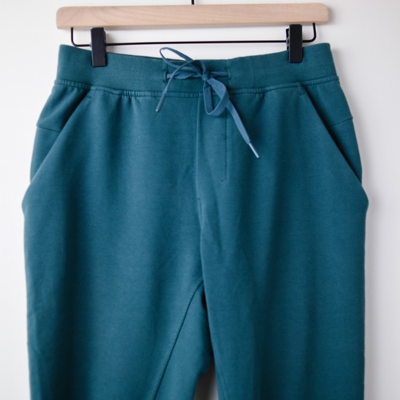 Lululemon City Sweat Jogger Pants Mens Small Blue Teal Terry Athleisure Gym - Picture 3 of 11